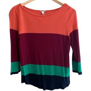 Jcrew long sleeve blouse Mulitcolor Sz Small (women)
